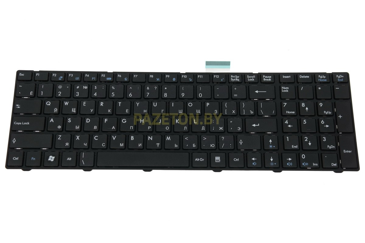 Клавиатура для ноутбука MSI A7200 CR620 CR630 CR650 черная - фото 1 - id-p135120743