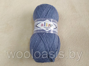Пряжа Alize Lanagold 800, Ализе Ланаголд 800, турецкая, шерсть с акрилом, для ручного вязания (цвет 221)