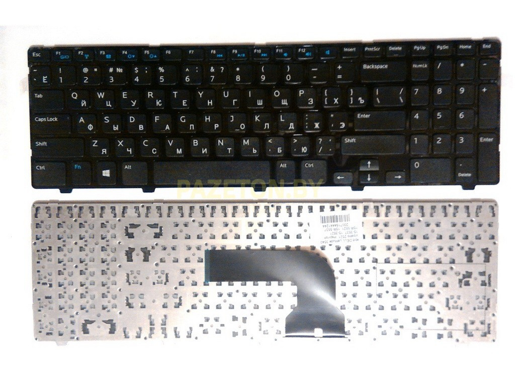 Клавиатура для ноутбука Dell Inspiron 15 15v-1316 черная - фото 1 - id-p135119911