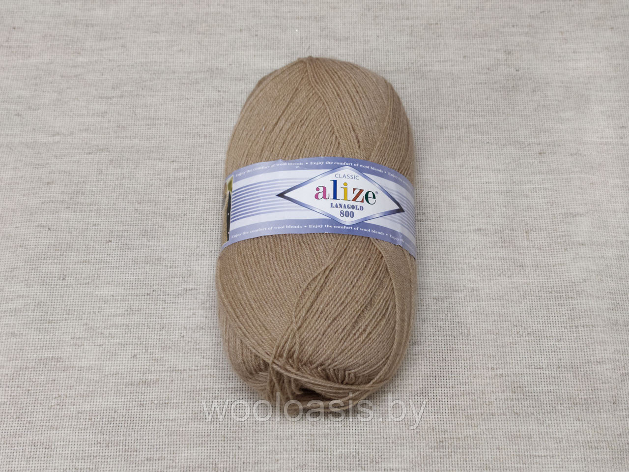 Пряжа Alize Lanagold 800, Ализе Ланаголд 800, турецкая, шерсть с акрилом, для ручного вязания (цвет 05)