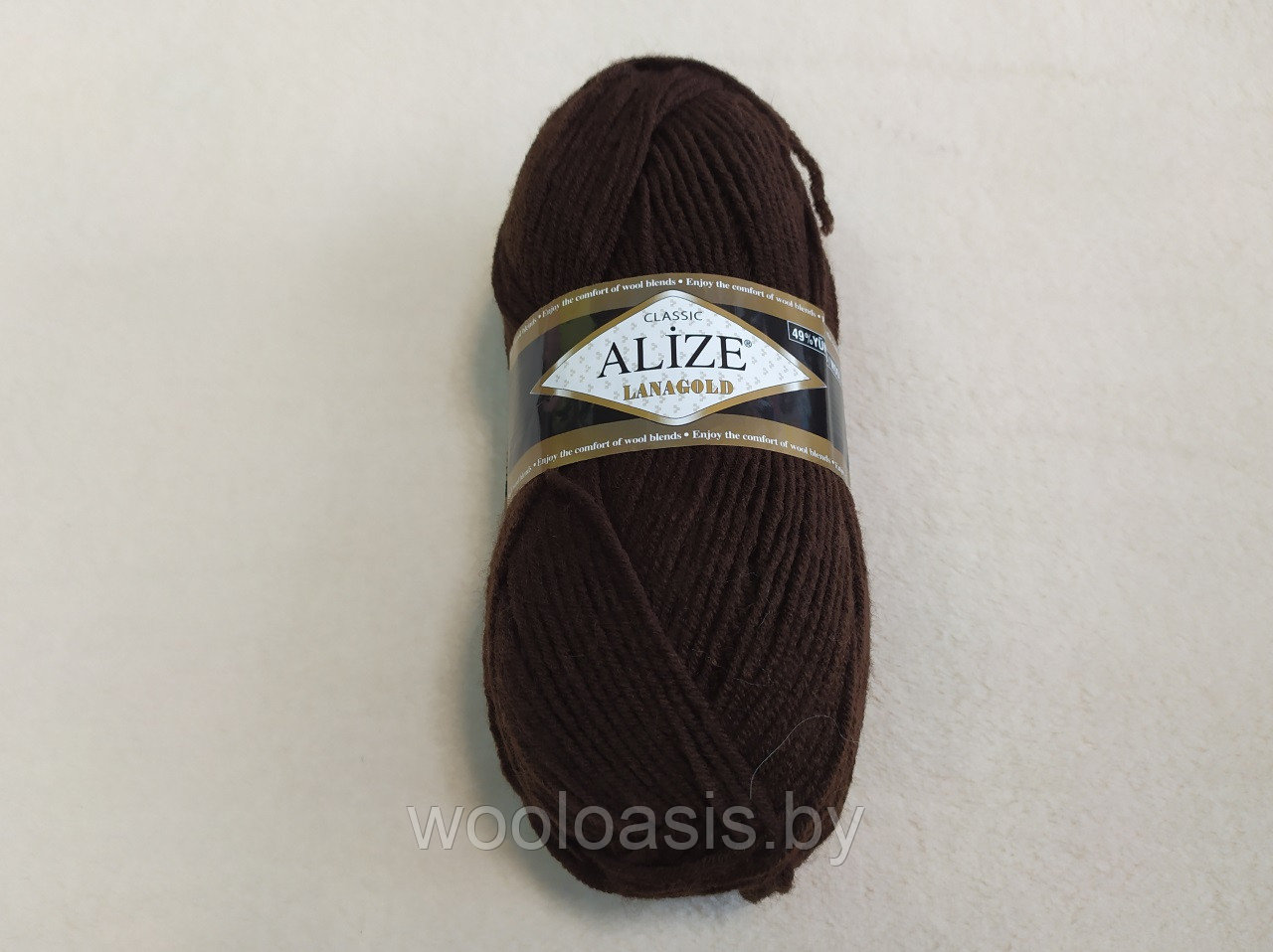 Пряжа Alize Lanagold Classic, Ализе Ланаголд Классик, турецкая, шерсть с акрилом, для ручного вязания (цвет 26)