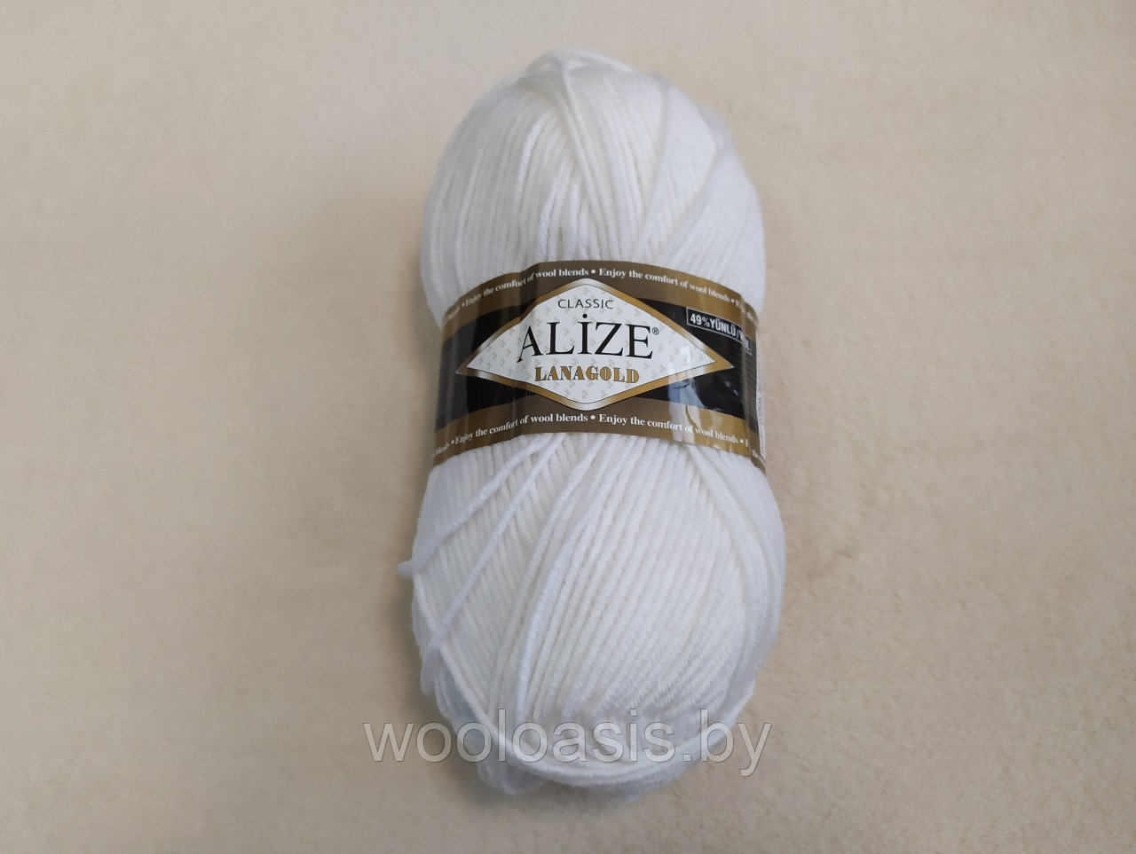 Пряжа Alize Lanagold Classic, Ализе Ланаголд Классик, турецкая, шерсть с акрилом, для ручного вязания (цвет 55)
