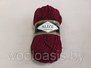 Пряжа Alize Lanagold Classic, Ализе Ланаголд Классик, турецкая, шерсть с акрилом, для ручного вязания (цвет 57)