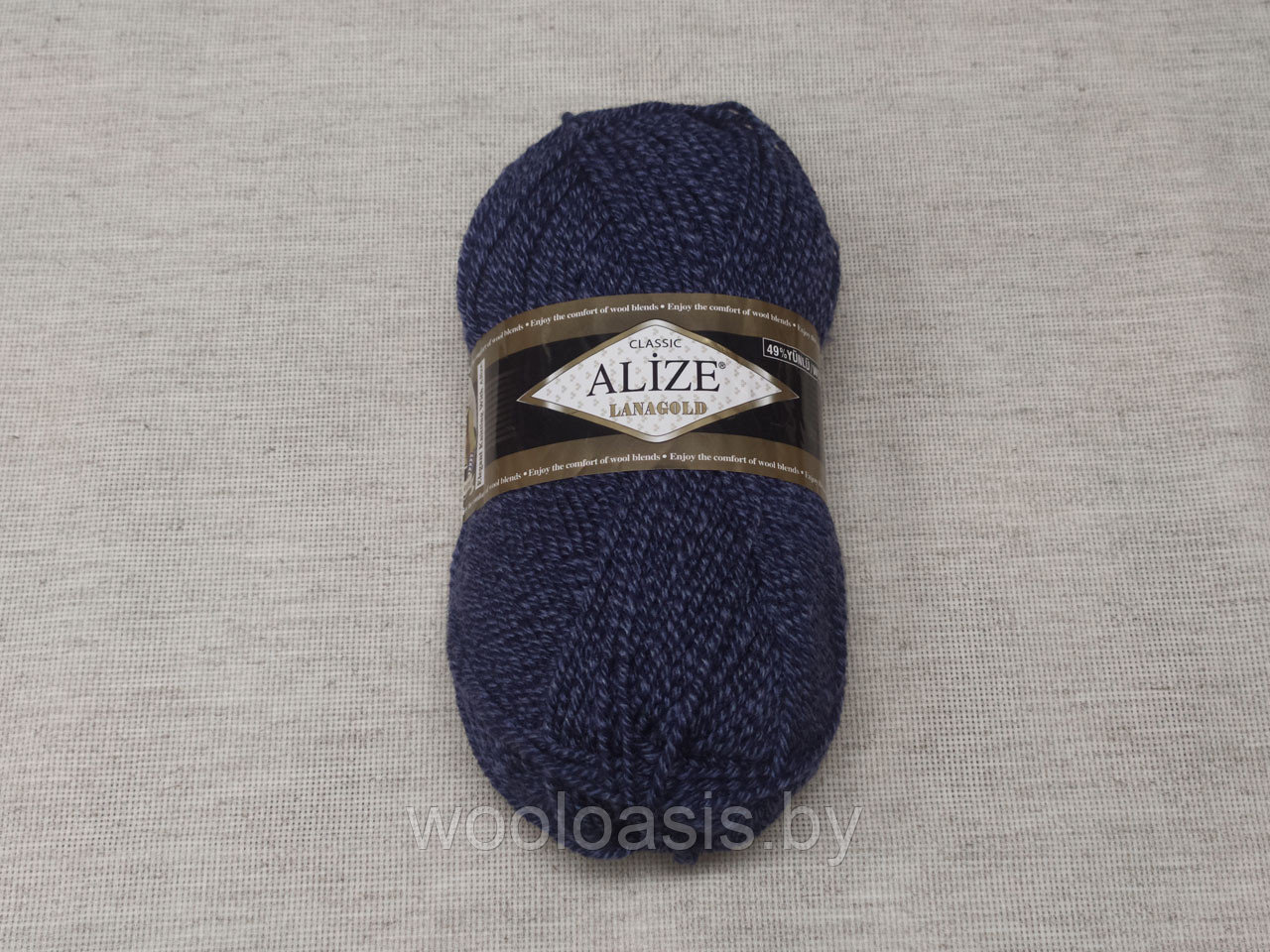 Пряжа Alize Lanagold Classic, Ализе Ланаголд Классик, турецкая, шерсть с акрилом, для ручного вязания (цвет 901)