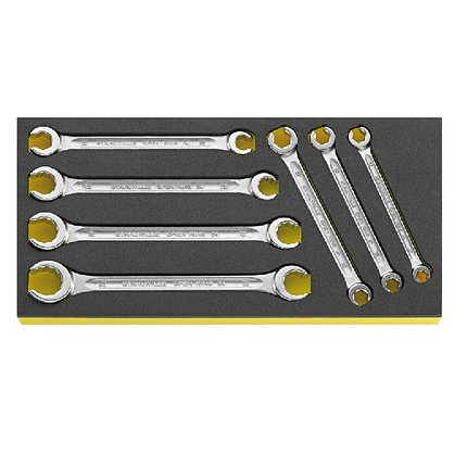 Набор двойных накидных ключей 7 шт. во вкладыше TCS, 8x10-19x22 мм, STAHLWILLE, 96838758, TCS 24/7, фото 2