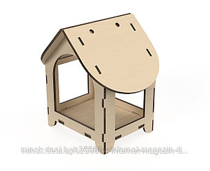 Сборная деревянная кормушка для птиц «Птичий дом»