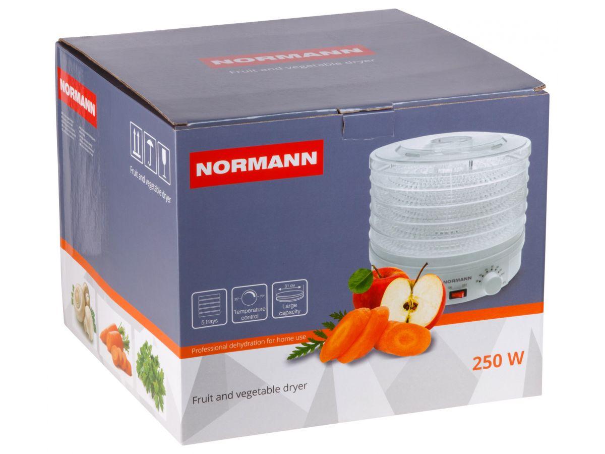 Сушилка для овощей и фруктов NORMANN AFD-902 (250 Вт; 5 больших лотков; регулировка температуры) - фото 5 - id-p167542837