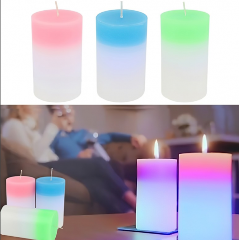 Восковая свеча Candled Magic 7 Led меняющая цвет (на светодиодах) - фото 2 - id-p167543810