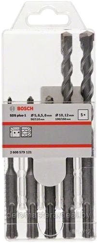 Набор буров по бетону SDS-plus Bosch 2608579121 (5 предметов) - фото 1 - id-p167542919