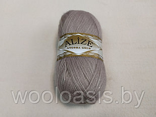 Пряжа Alize Angora Gold, Ализе Ангора Голд, турецкая, шерсть, акрил, для ручного вязания, моток: 100г, 550м. (цвет 541)