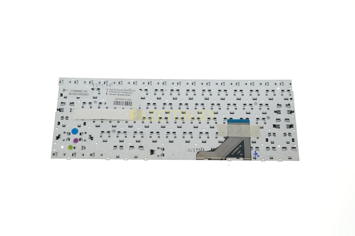 Клавиатура для ноутбука SAMSUNG NP535U3C NP540U3C черная прямой Enter и других моделей ноутбуков - фото 2 - id-p94239173