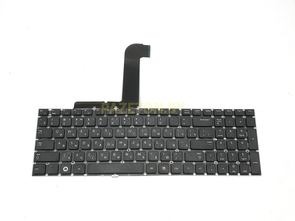 Клавиатура для ноутбука SAMSUNG RF510 NP-RF511 NP-RF511 черная с подсветкой и других моделей ноутбуков