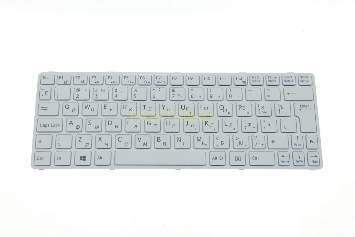 Клавиатура для ноутбука SONY Vaio SVE11 белая и других моделей ноутбуков - фото 1 - id-p94239189