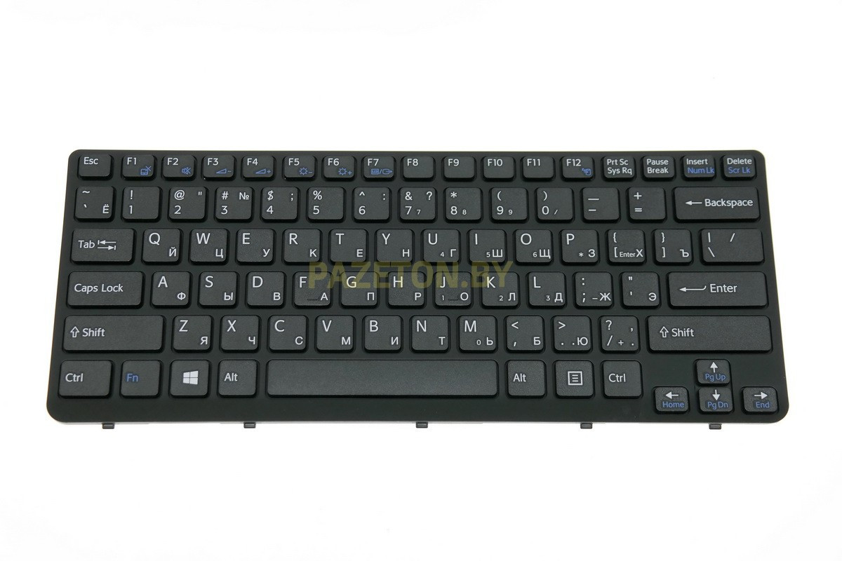 Клавиатура для ноутбука SONY Vaio SVE14 черная и других моделей ноутбуков - фото 1 - id-p94239190