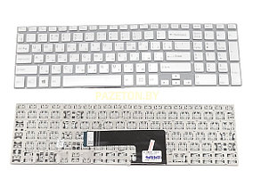 Клавиатура RU для SONY Vaio SVF15 серебристая и других моделей ноутбуков