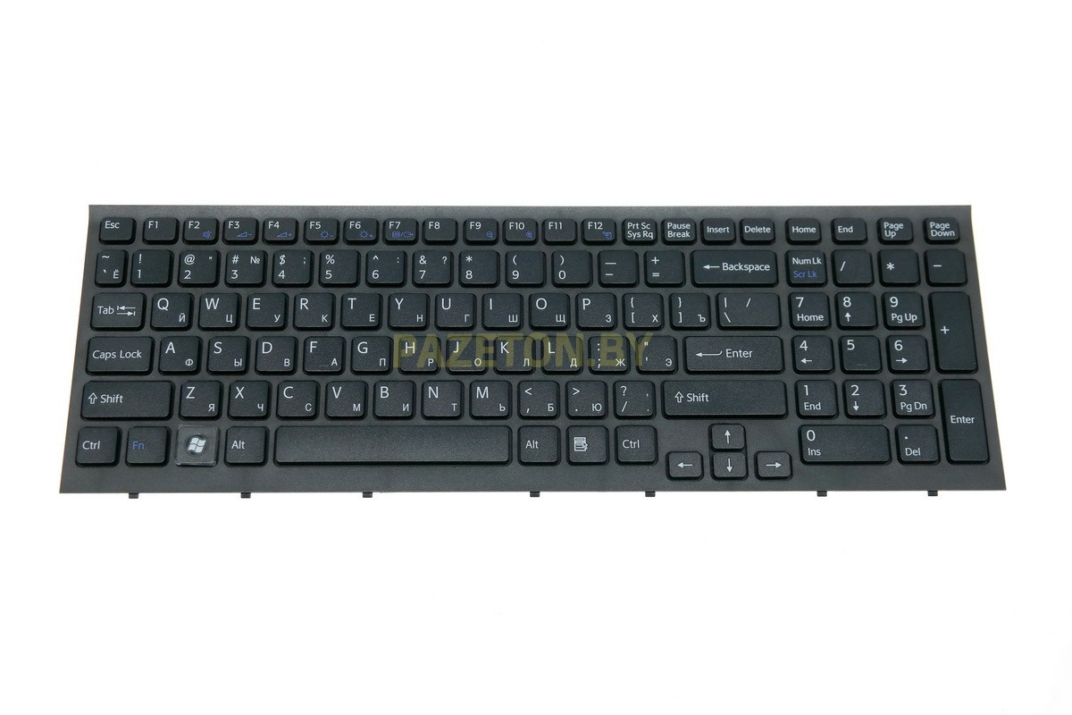 Клавиатура для ноутбука Sony Vaio VPC-EB черная и других моделей ноутбуков