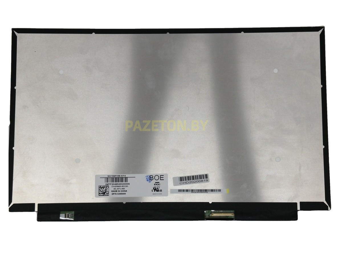 Экран ноутбука 15,6" LED 1920x1080 NV156FHM-NY4 144HZ FHD IPS MAT 40пин eDp правый