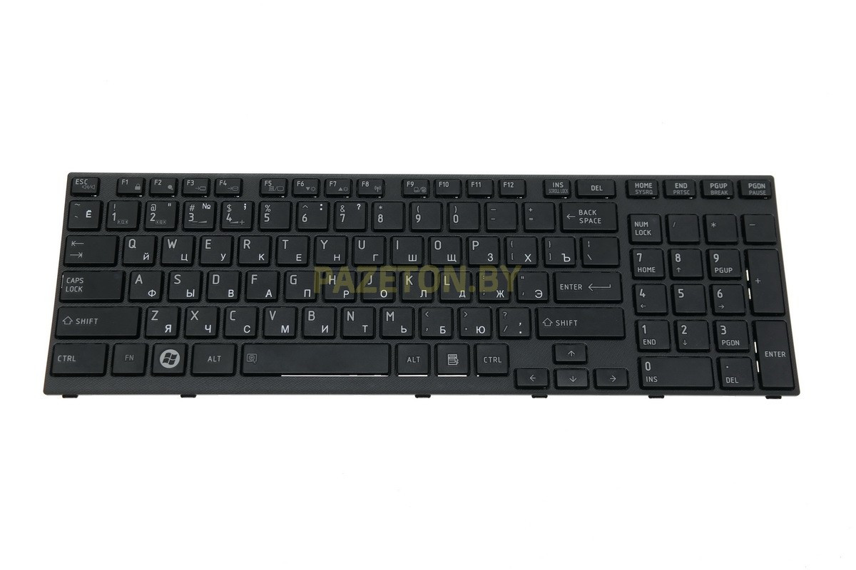 Клавиатура для ноутбука TOSHIBA Satellite A660 черная и других моделей ноутбуков