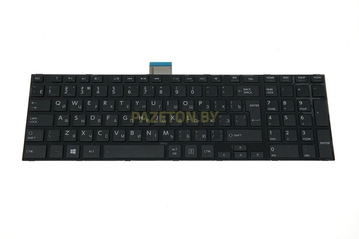 Клавиатура для ноутбука TOSHIBA Satellite L50 черная в рамке и других моделей ноутбуков