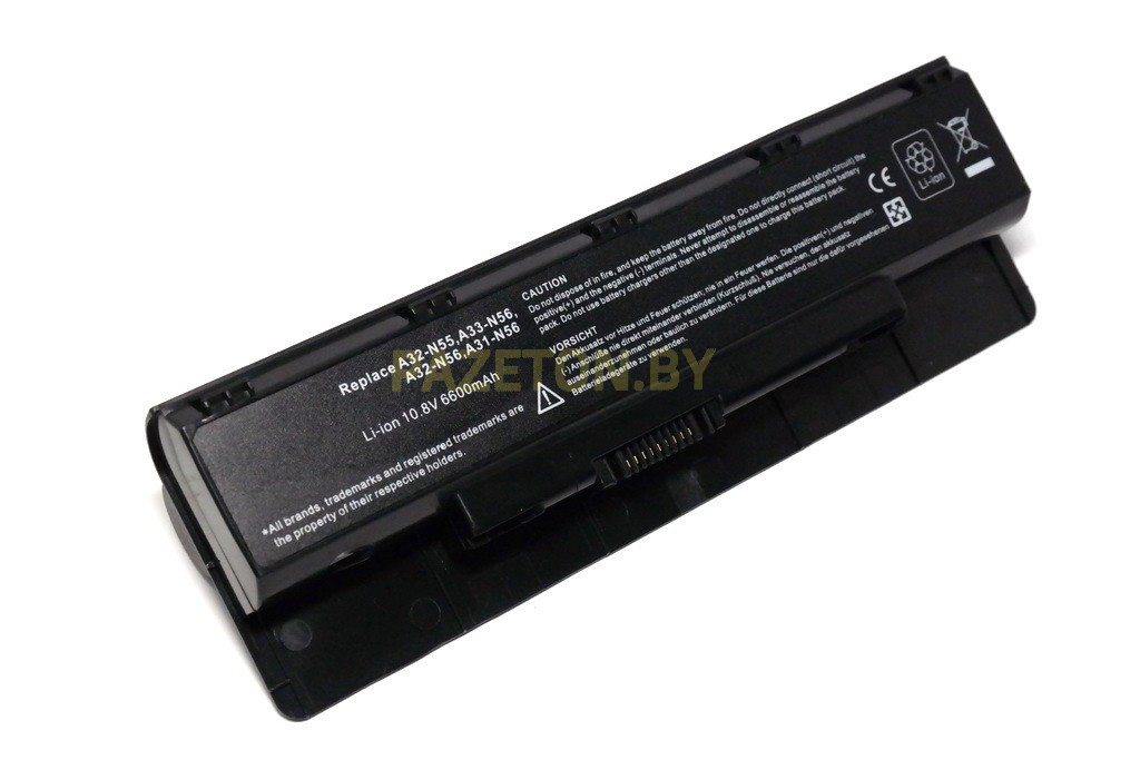 Батарея A32-N56 11,1В 6600мАч для Asus N46 N56 N76 F55 и других, фото 1
