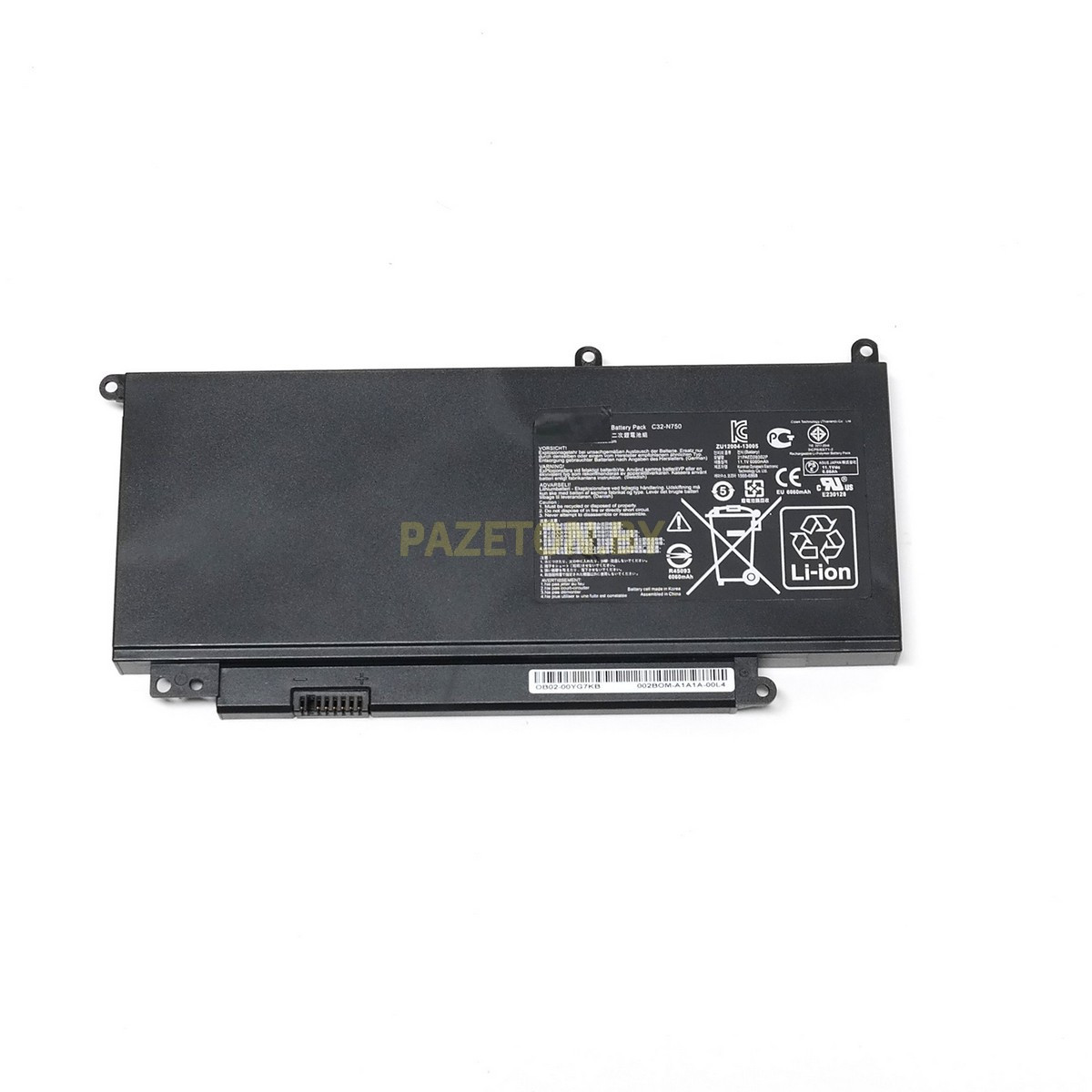 Батарея C32-N750 11,1V 6260 mAh для Asus N750JK N750JV и других моделей ноутбуков