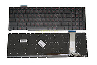 Клавиатура для ноутбука Asus G551J G551JK G551JM G551JW черная красная подсветка