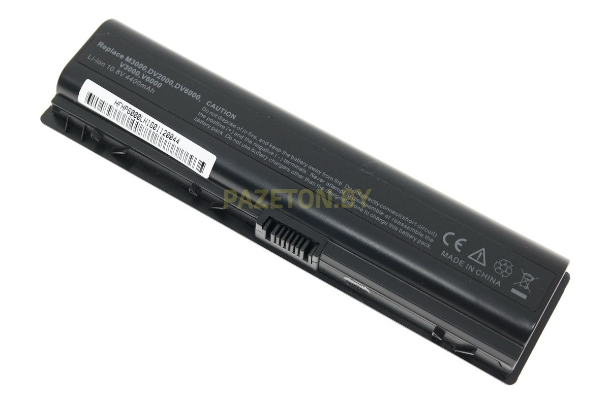 Аккумулятор для ноутбука HP Pavilion dv2200 dv2300 dv2400 dv2500 li-ion 10,8v 4400mah черный