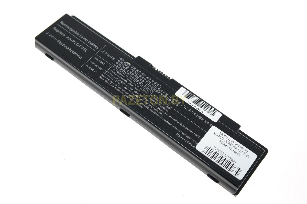 Батарея AA-PB0VC6B 7,4В 6600мАч для Samsung 300U1A N310 N315 NC310 X118 X120 X170, фото 1