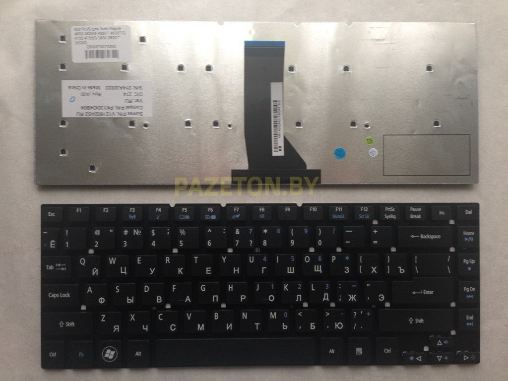 Клавиатура для ноутбука Acer Aspire 4830 4830G 4830T 4830TG 4755 4755G 3830 3830T 3830G es1-511 e1-410 e и - фото 1 - id-p94238710