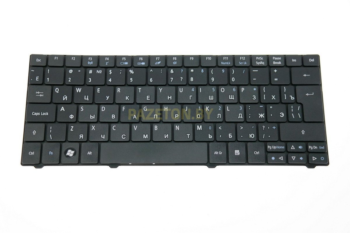 Клавиатура для ноутбука Acer Aspire One 722 черная и других моделей ноутбуков