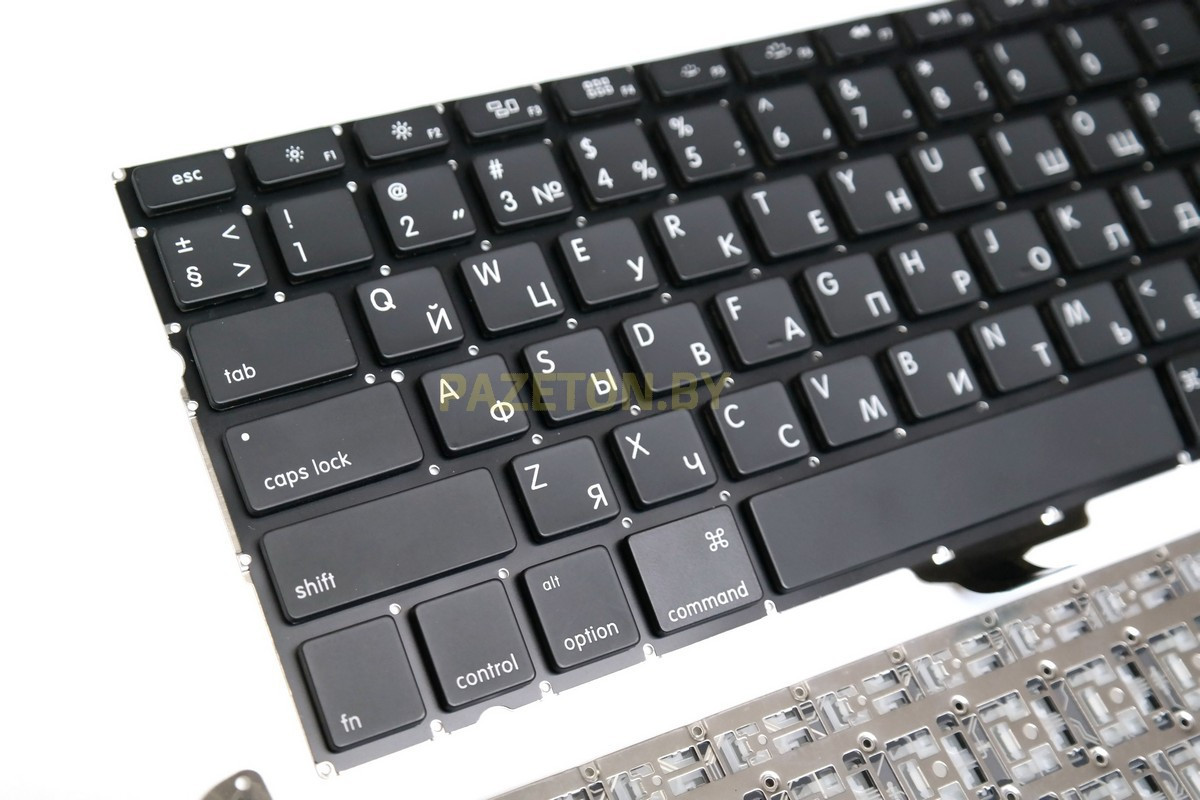 Клавиатура для ноутбука Apple MacBook Pro 13 A1278 Черная горизонтальная кнопка ввода - фото 2 - id-p130184944