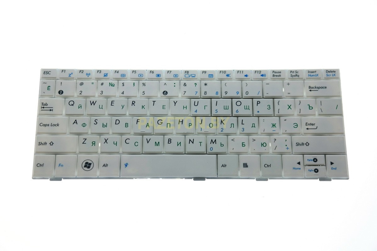Клавиатура для ноутбука ASUS EEE PC 1001HA 1005HA 1008HA белая и других моделей ноутбуков - фото 1 - id-p94238799