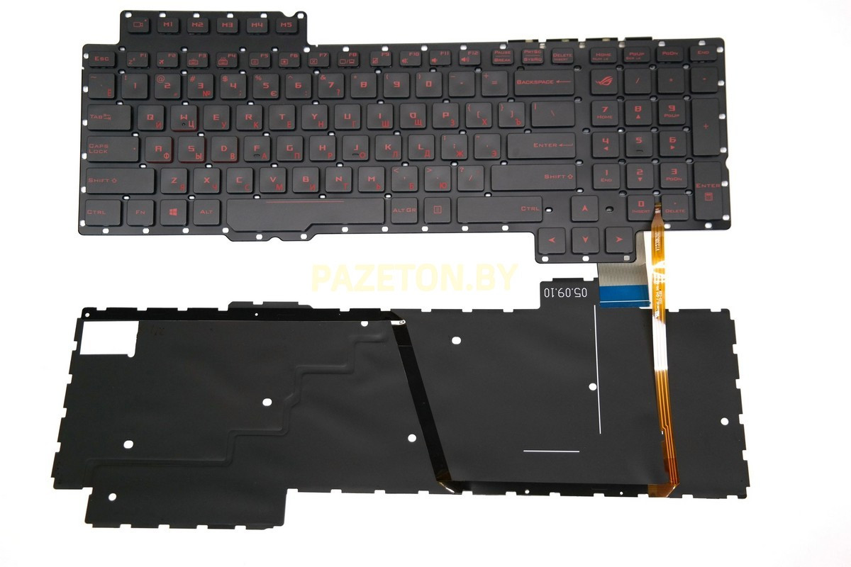 Клавиатура для ноутбука Asus G752 с красной подсветкой