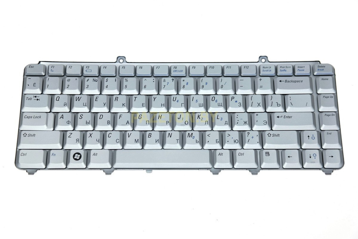 Клавиатура для ноутбука DELL INSPIRION 1420 1520 1525 1545 XPS M1330 серебристая и других моделей ноутбуков - фото 1 - id-p94238863