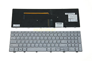Клавиатура для ноутбука DELL INSPIRION 15-7000 15-7537 15-7737 серебристая и других моделей ноутбуков
