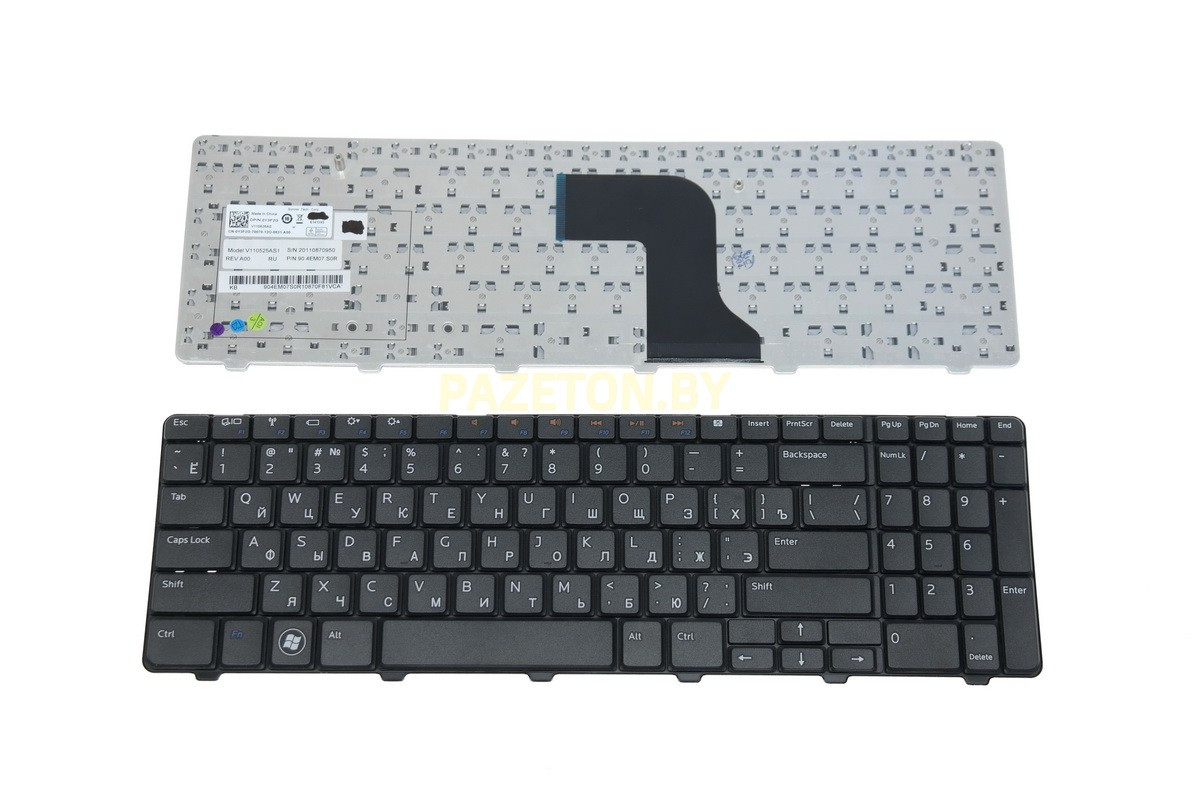 Клавиатура для ноутбука DELL INSPIRON 15R M5010 N5010 черная и других моделей ноутбуков
