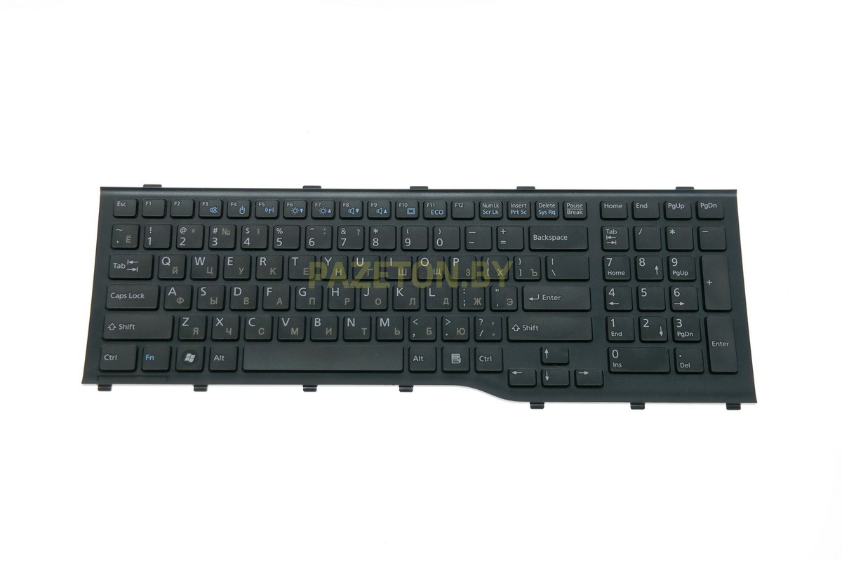 Клавиатура для ноутбука Fujitsu AH532 A532 ЧЁРНАЯ и других моделей ноутбуков - фото 1 - id-p94238883