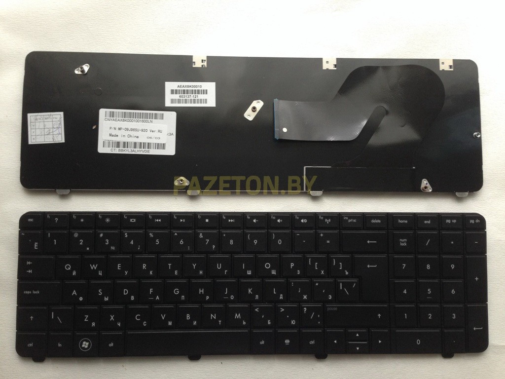 Клавиатура для ноутбука COMPAQ Presario CQ72 HP Pavilion G72 черная и других моделей ноутбуков