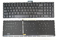 Клавиатура RU для HP 15-AU small enter Черная с подсветкой