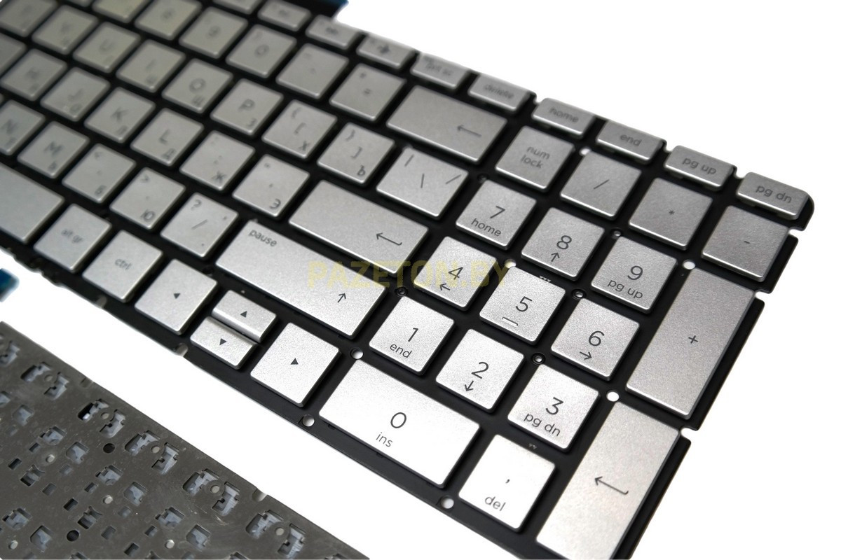 Клавиатура для ноутбука HP 15-bs 250G6 17G-BR small enter Серебристая - фото 3 - id-p130184962