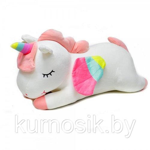 Мягкая игрушка Единорог спящий 50 см розовый - фото 5 - id-p167550053