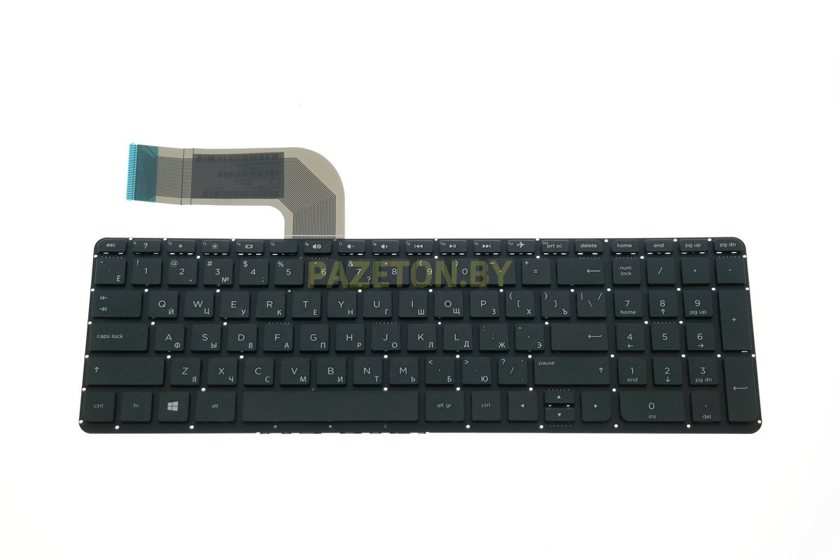 Клавиатура для ноутбука HP Pavilion 15-p 15-p000 17-f 17-f000 без рамки черная и других моделей ноутбуков