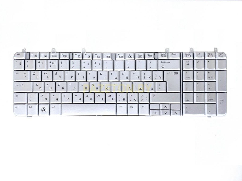 Клавиатура для ноутбука HP Pavilion DV7 DV7-1000 серебристый и других моделей ноутбуков