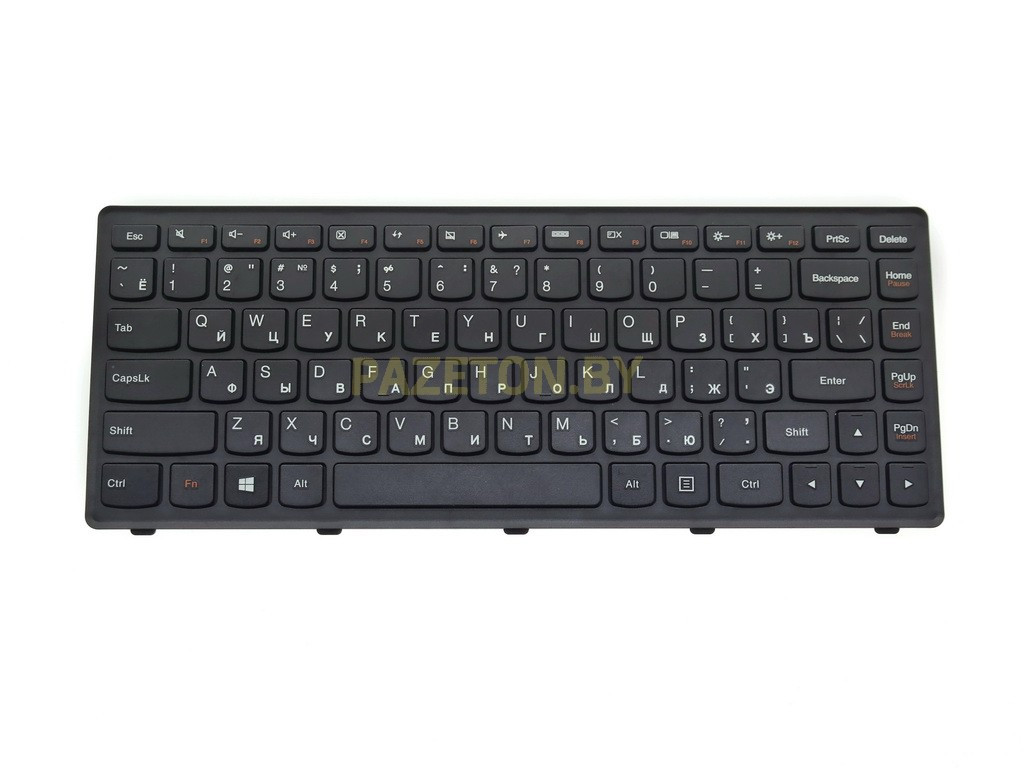 Клавиатура для ноутбука Lenovo G400S черная frame G405S G410S Touch S410P S410P и других моделей ноутбуков - фото 1 - id-p94239077