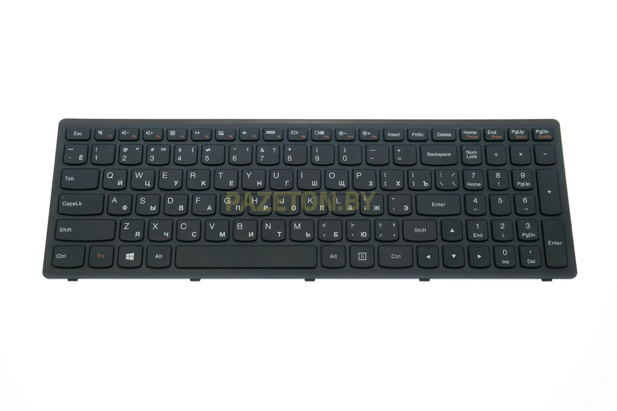 Клавиатура для ноутбука Lenovo LENOVO G500S G505S S510 Z510 S500 Z505 черная в черной рамке и других ноутбуков