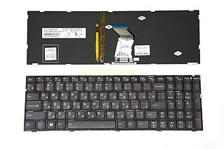 Клавиатура для ноутбука LENOVO Y510 черная с подсветкой красной