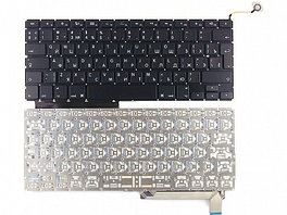 Клавиатура для ноутбука Apple MacBook A1286 с SD черная, большой Enter