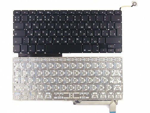 Клавиатура для ноутбука Apple MacBook A1286 с SD черная, большой Enter - фото 1 - id-p167553504