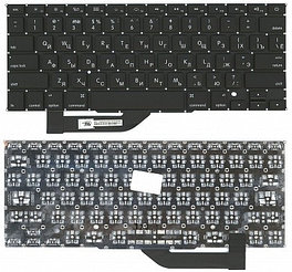 Клавиатура для ноутбука Apple MacBook A1398 черная, плоский Enter