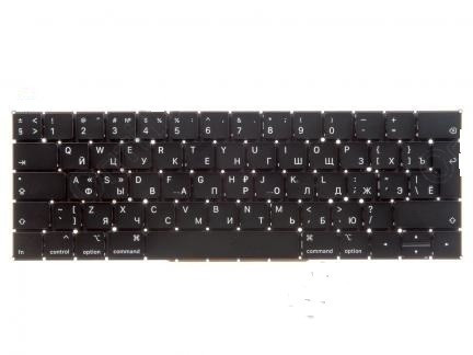 Клавиатура для ноутбука Apple MacBook A1990, Late 2018, черная, большой Enter